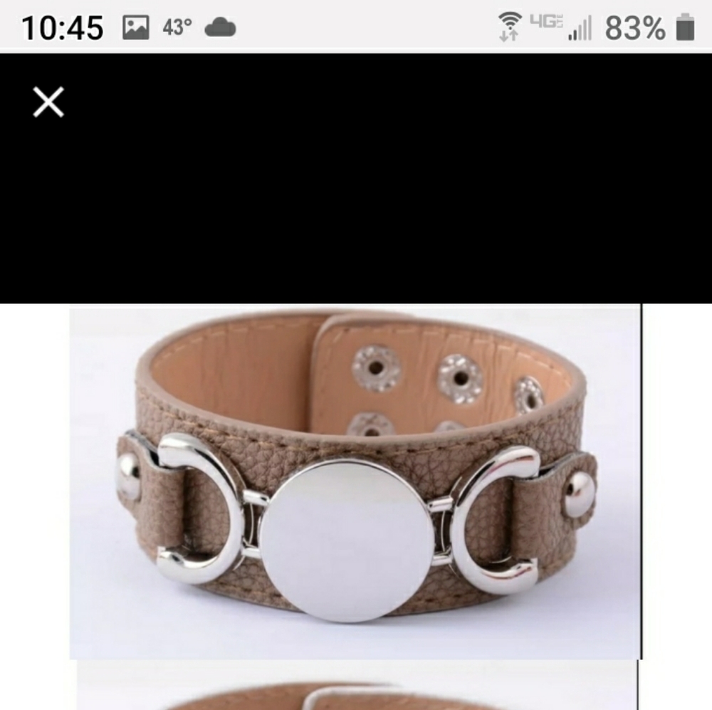 LAST MOCHA ONE Leather Adjustable Cuff Bracelet